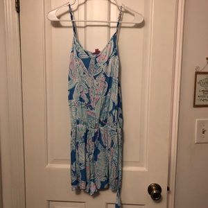 Lilly Pulitzer Blue Shorts Romper